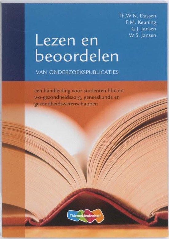 Lezen en beoordelen van onderzoekspublicaties — boekomslag