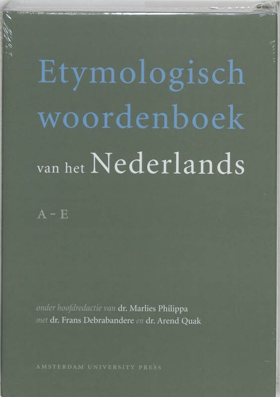 Etymologisch Woordenboek van het Nederlands A - E — omslag