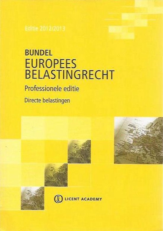 Bundel Europees belastingrecht — boekomslag