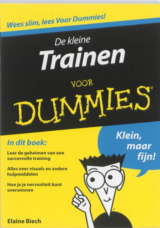 De Kleine Trainen Voor Dummies — boekomslag