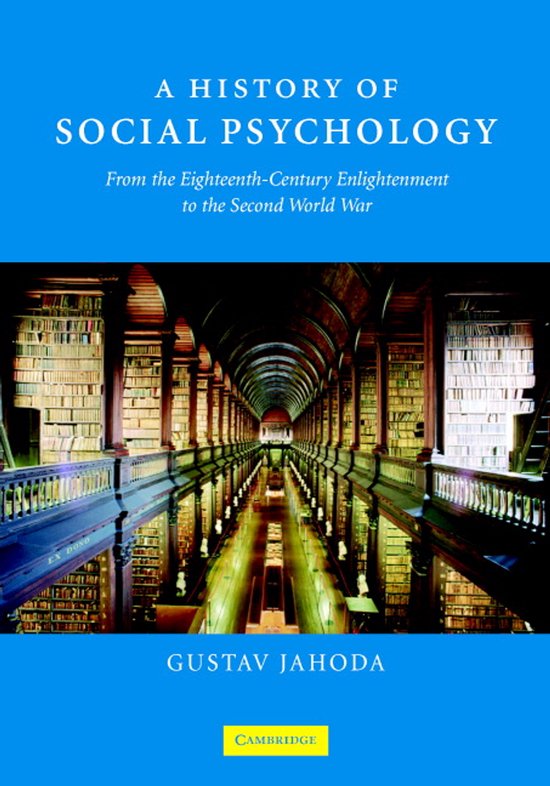A History of Social Psychology — boekomslag