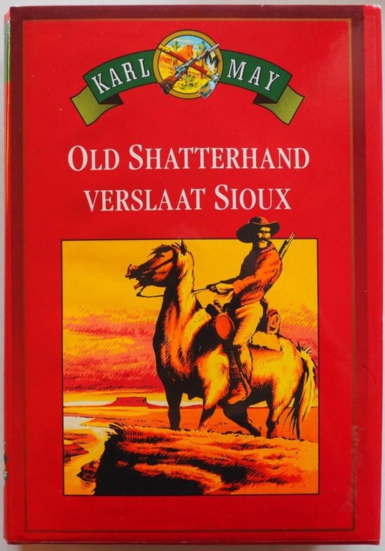 Old shatterhand verslaat sioux — boekomslag