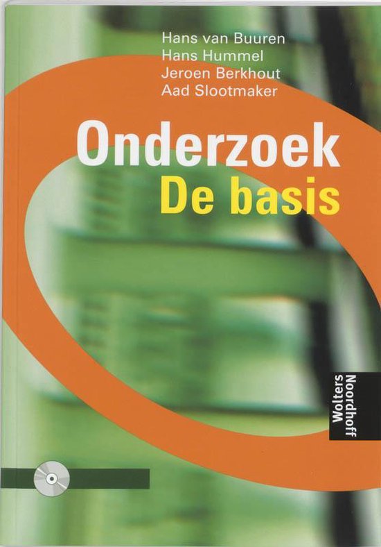 Onderzoek de basis — boekomslag