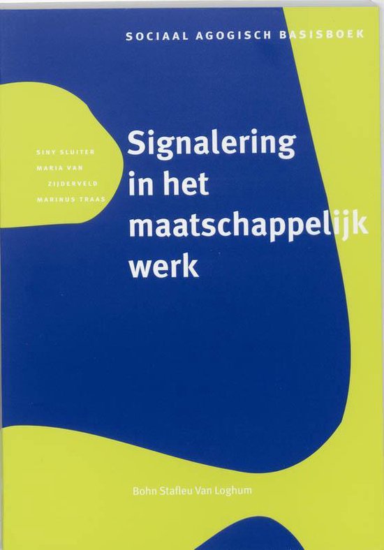 Sociaal agogisch basiswerk - Signalering in het maatschappelijk werk — boekomslag