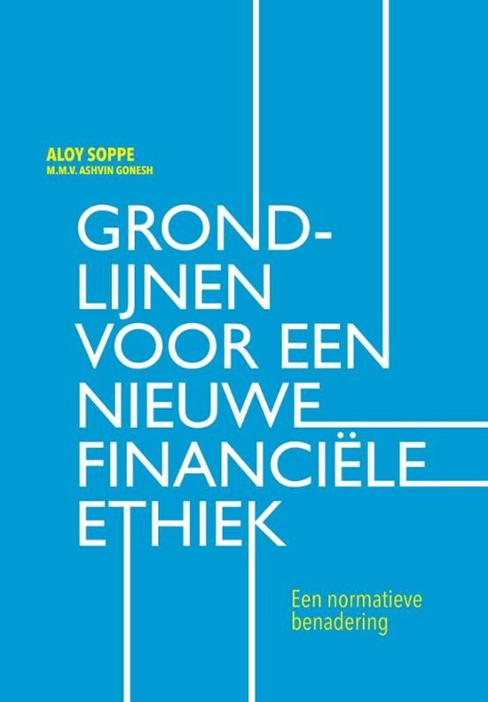 Grondlijnen voor een nieuwe financiele ethiek — omslag