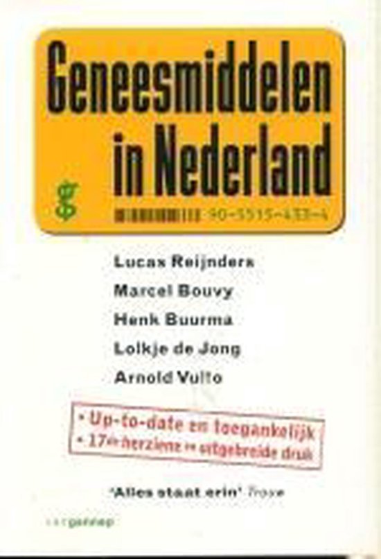 Geneesmiddelen In Nederland — boekomslag
