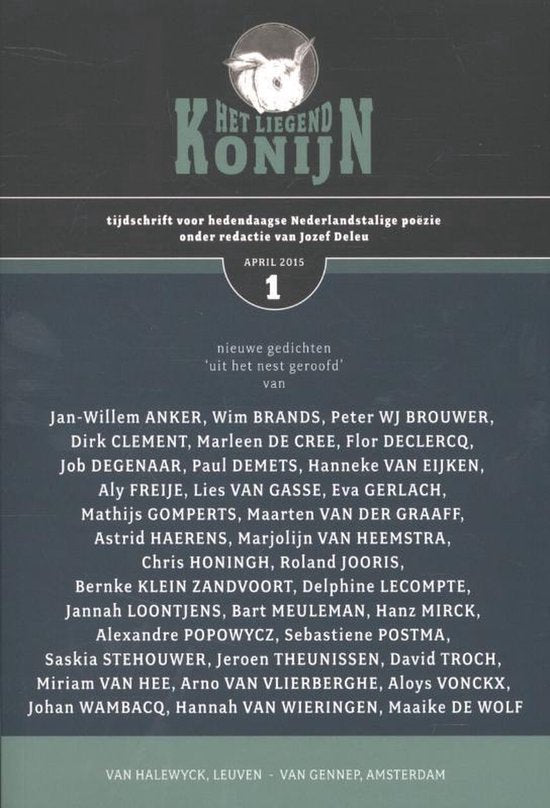 Het liegend konijn Jaargang 13, nr 1 april 2015 — boekomslag