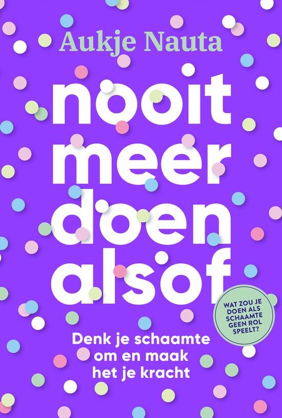 Nooit meer doen alsof — boekomslag