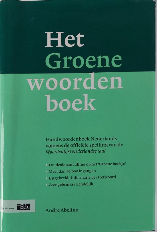 Het Groene Woordenboek — boekomslag