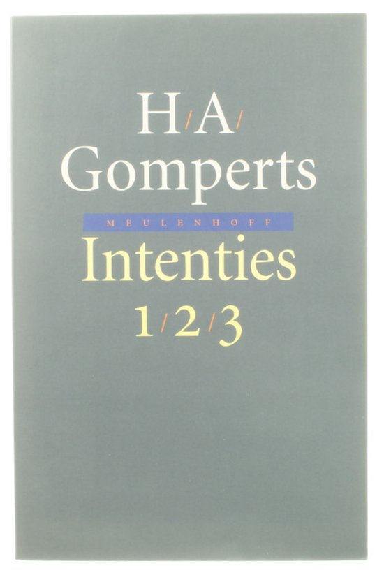 Intenties 1, 2 en 3 — boekomslag