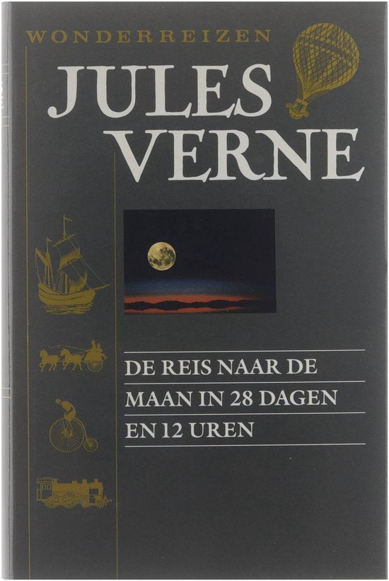 De reis naar de maan in 28 dagen en 12 uren — omslag