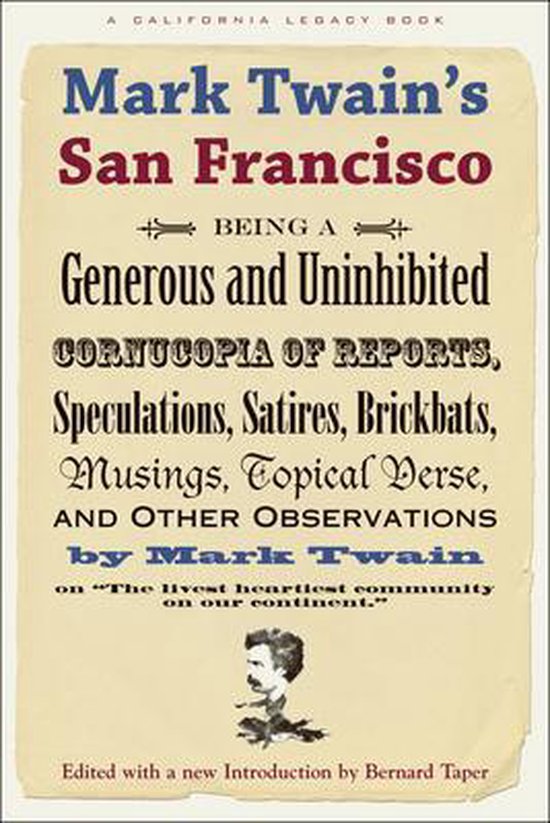 Mark Twain's San Francisco (California Legacy) — boekomslag