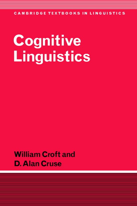 Cognitive Linguistics — boekomslag