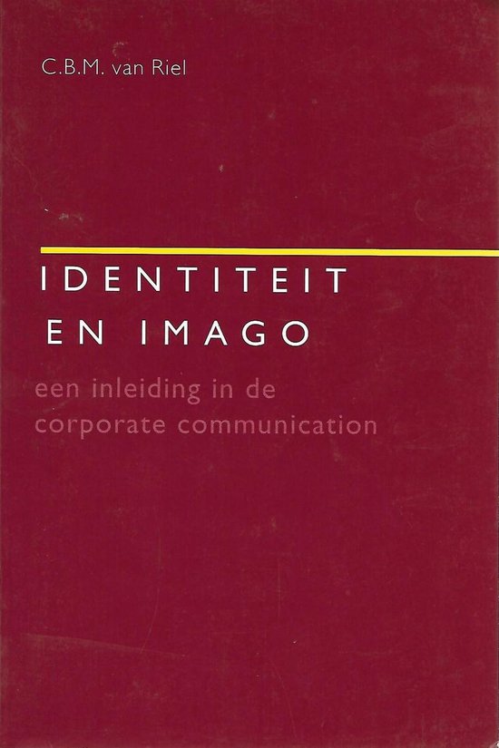 Identiteit en imago — boekomslag