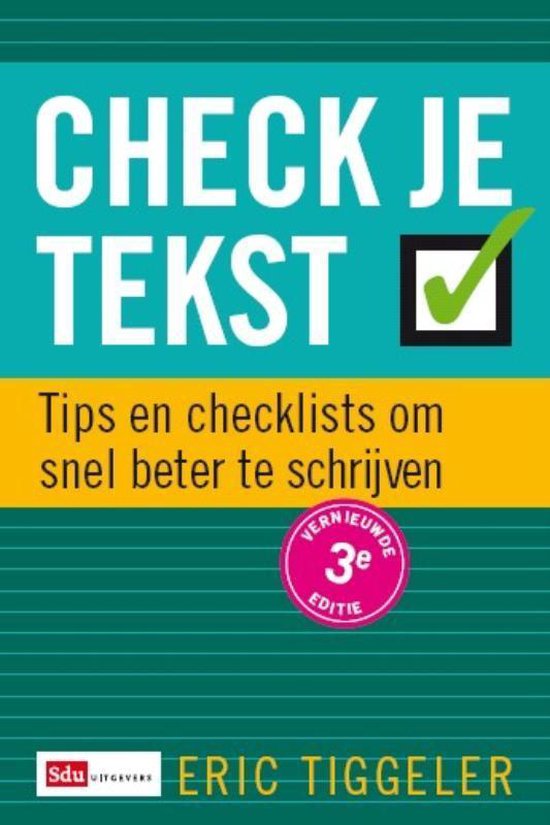 Check je tekst — boekomslag