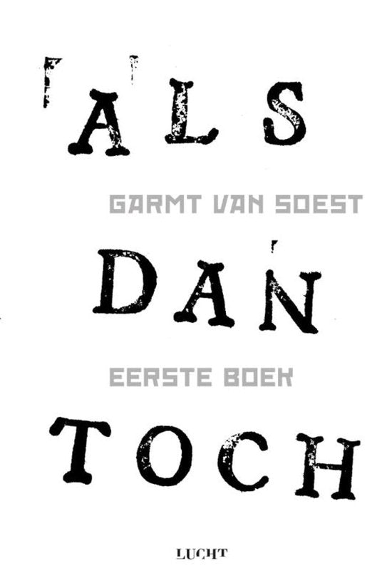 ALS dan toch Eerste boek — boekomslag