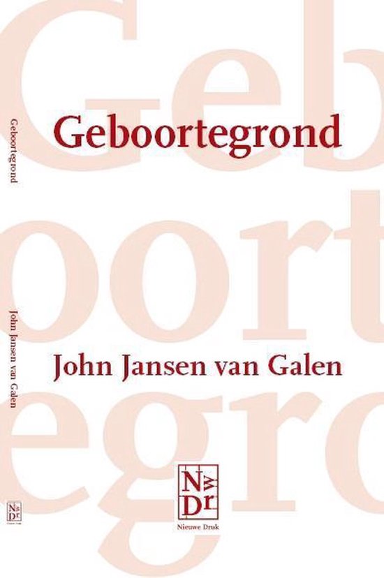 Geboortegrond — boekomslag