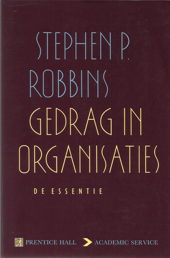 Gedrag in organisaties 2e — omslag