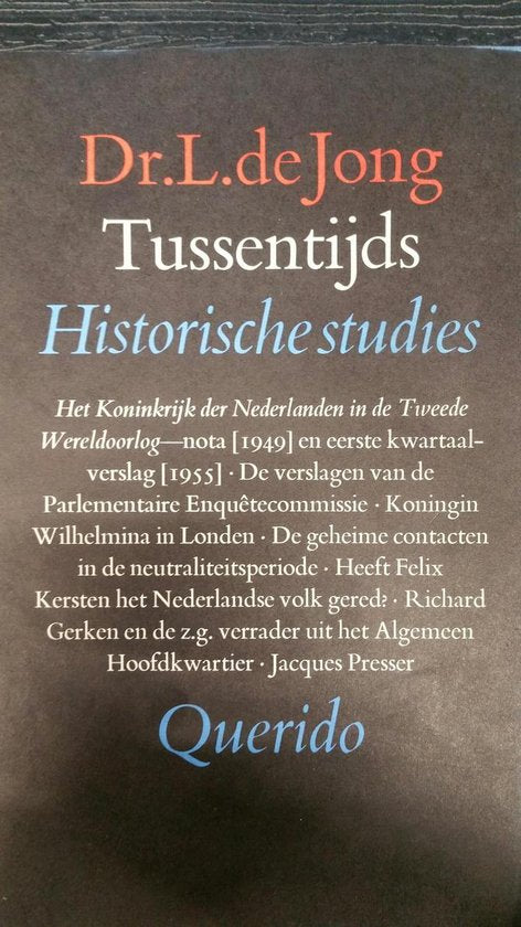 Tussentijds Historische studies — boekomslag