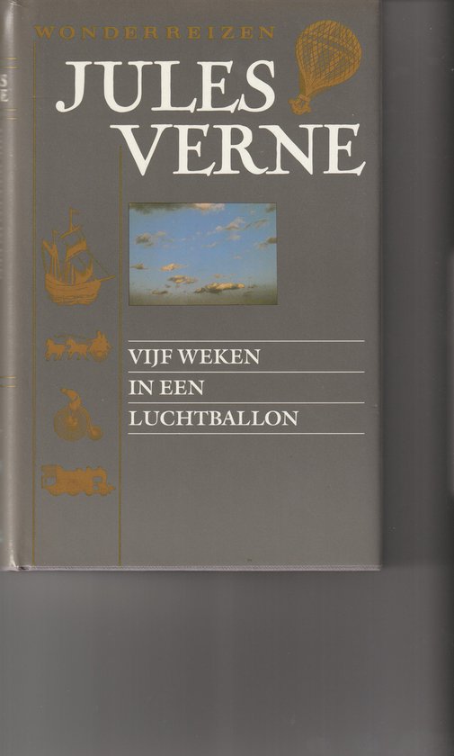 Vijf weken in een luchtballon — omslag