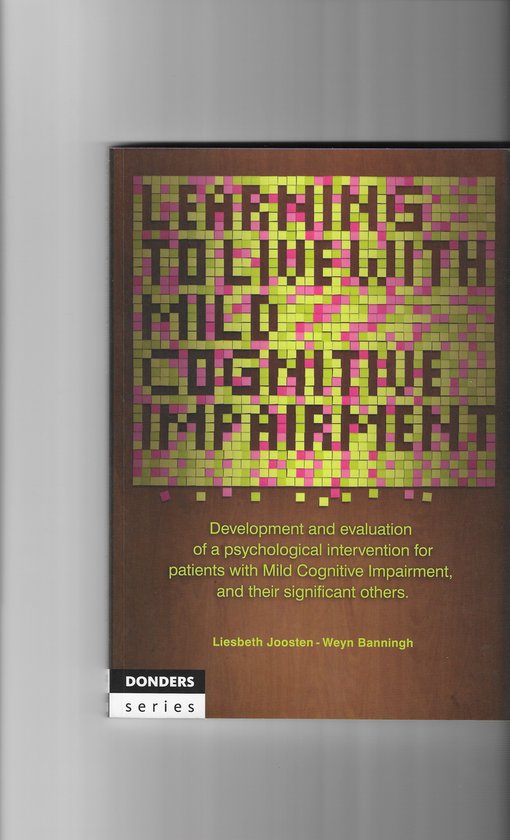Learning to live with mild cognitive impairment — boekomslag