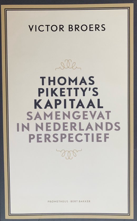 Thomas Piketty's kapitaal — boekomslag