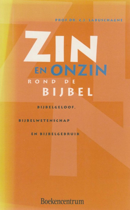 Zin En Onzin Rond De Bijbel — boekomslag