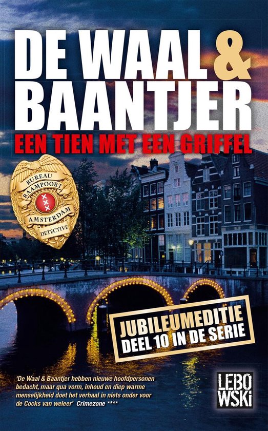 De Waal & Baantjer 10 -   Een tien met een griffel — boekomslag
