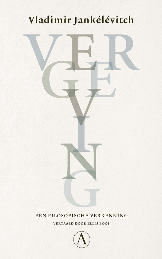 Vergeving — boekomslag