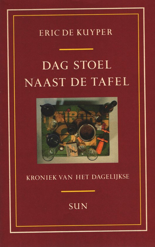 Dag stoel naast de tafel — boekomslag
