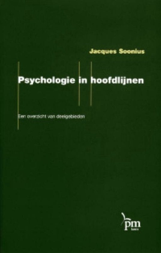 Psychologie In Hoofdlijnen — omslag