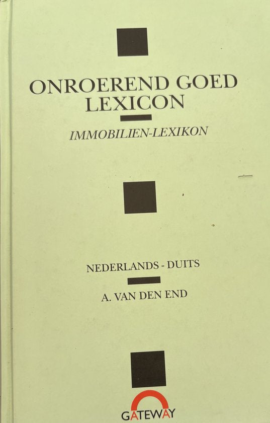 Onroerend goed lexicon — omslag