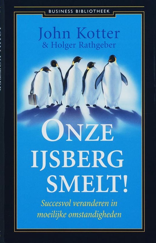 Onze ijsberg smelt! — boekomslag