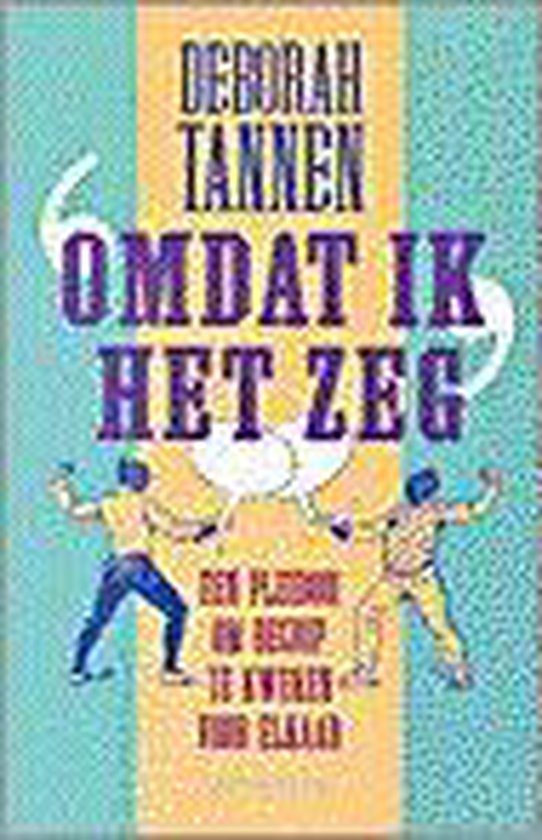 'Omdat ik het zeg' — boekomslag