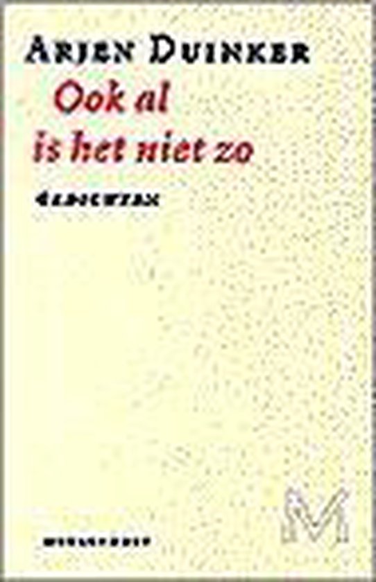 Ook al is het niet zo — boekomslag