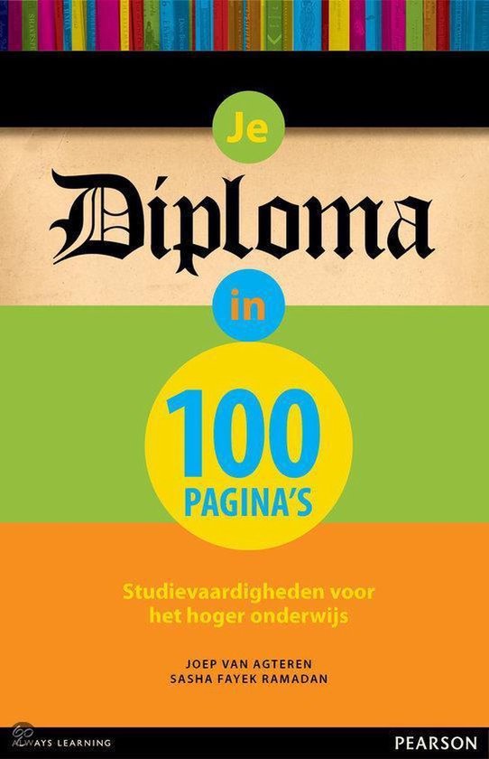Je diploma in 100 pagina s — boekomslag