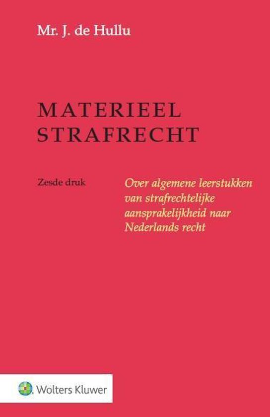 Materieel strafrecht — boekomslag
