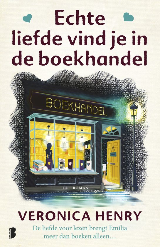Echte liefde vind je in de boekhandel — boekomslag