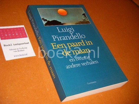 Een paard in de maan — boekomslag