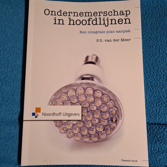 Ondernemerschap in hoofdlijnen — boekomslag