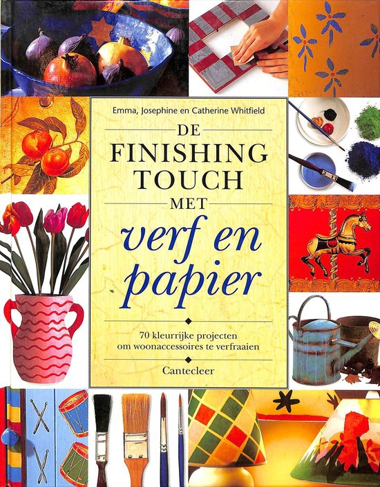 De finishing touch met verf en papier — omslag