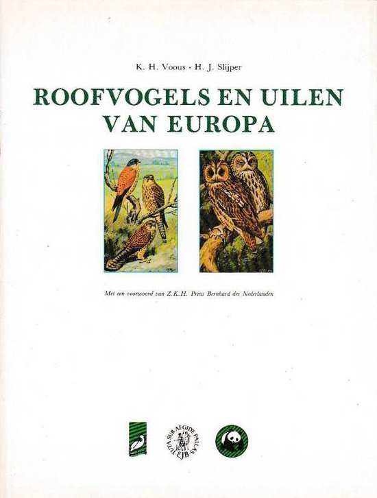Roofvogels en Uilen van Europa — boekomslag