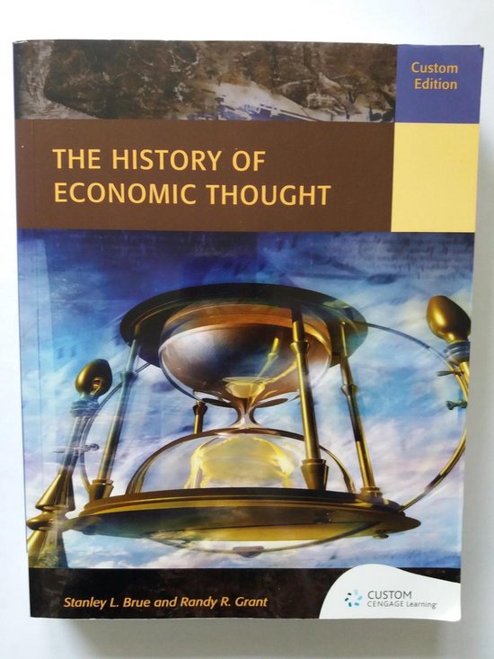 Custom the History of Economic Thought — boekomslag