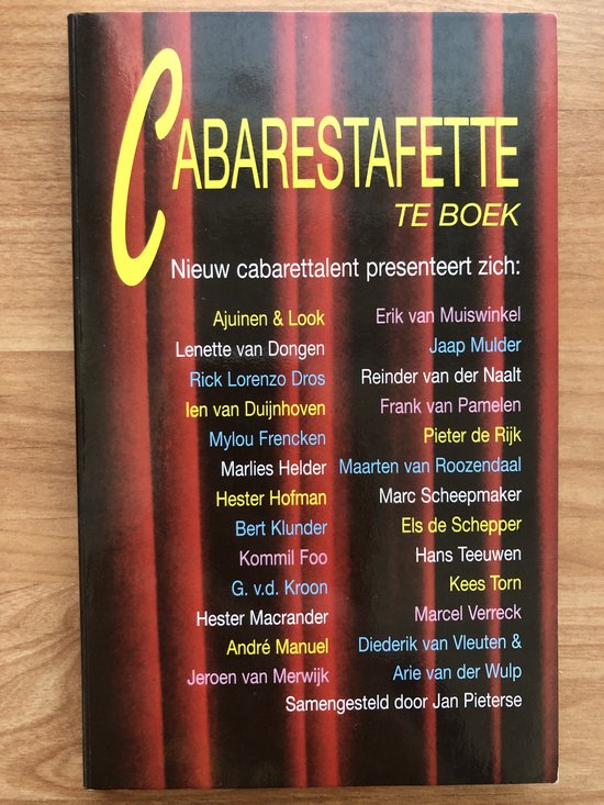 Cabarestafette — boekomslag
