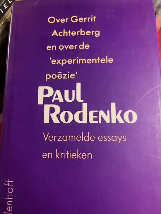 Verz.essays dl. 2 rodenko — boekomslag