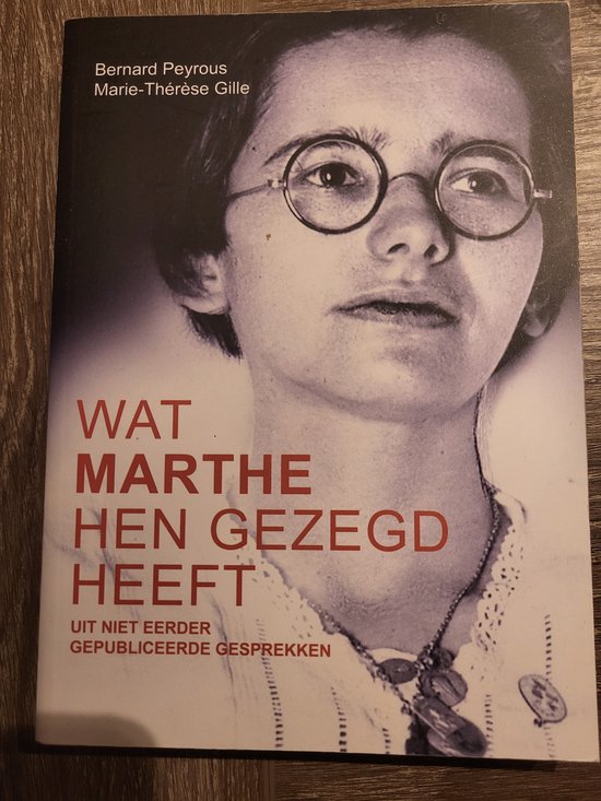 Wat Marthe hen gezegd heeft — boekomslag