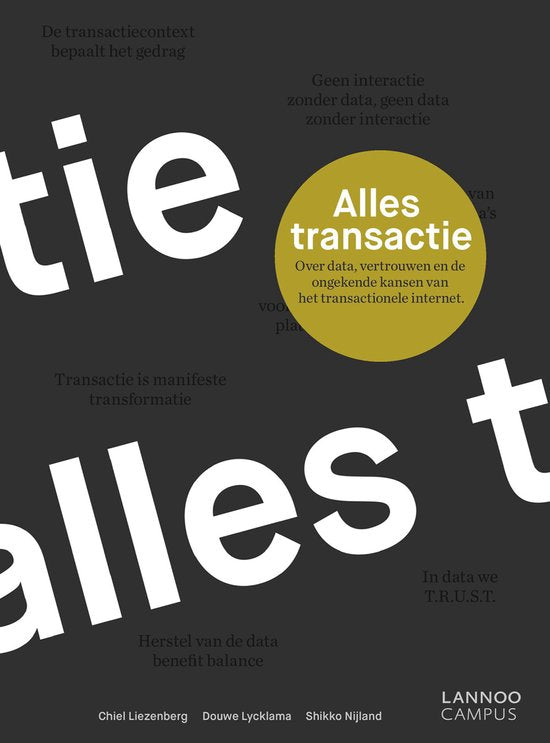 Alles transactie — boekomslag