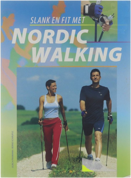 Slank en fit met nordic walking — omslag
