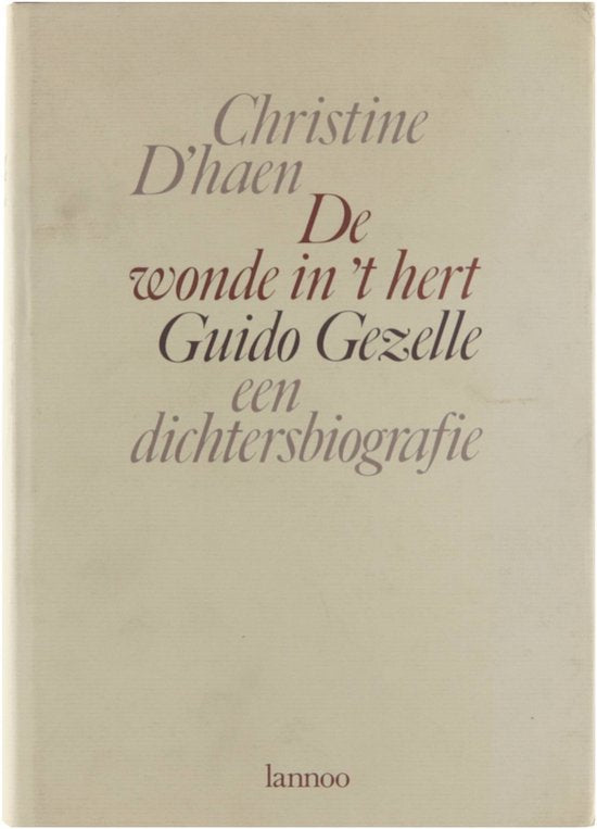 De Wonde in 't hert — boekomslag