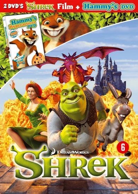 Shrek + Bonusdisc Hammy The Hyperactive Hamster — boekomslag